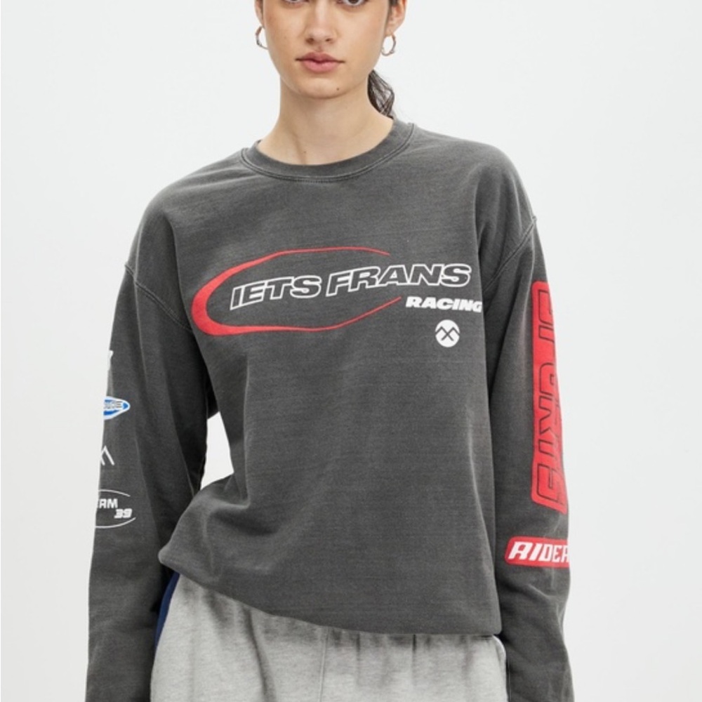 CLOSET CLEAN OUT!!! Iets Frans Urban Outfitters Gray Race Sweatshirt & Sweat Set